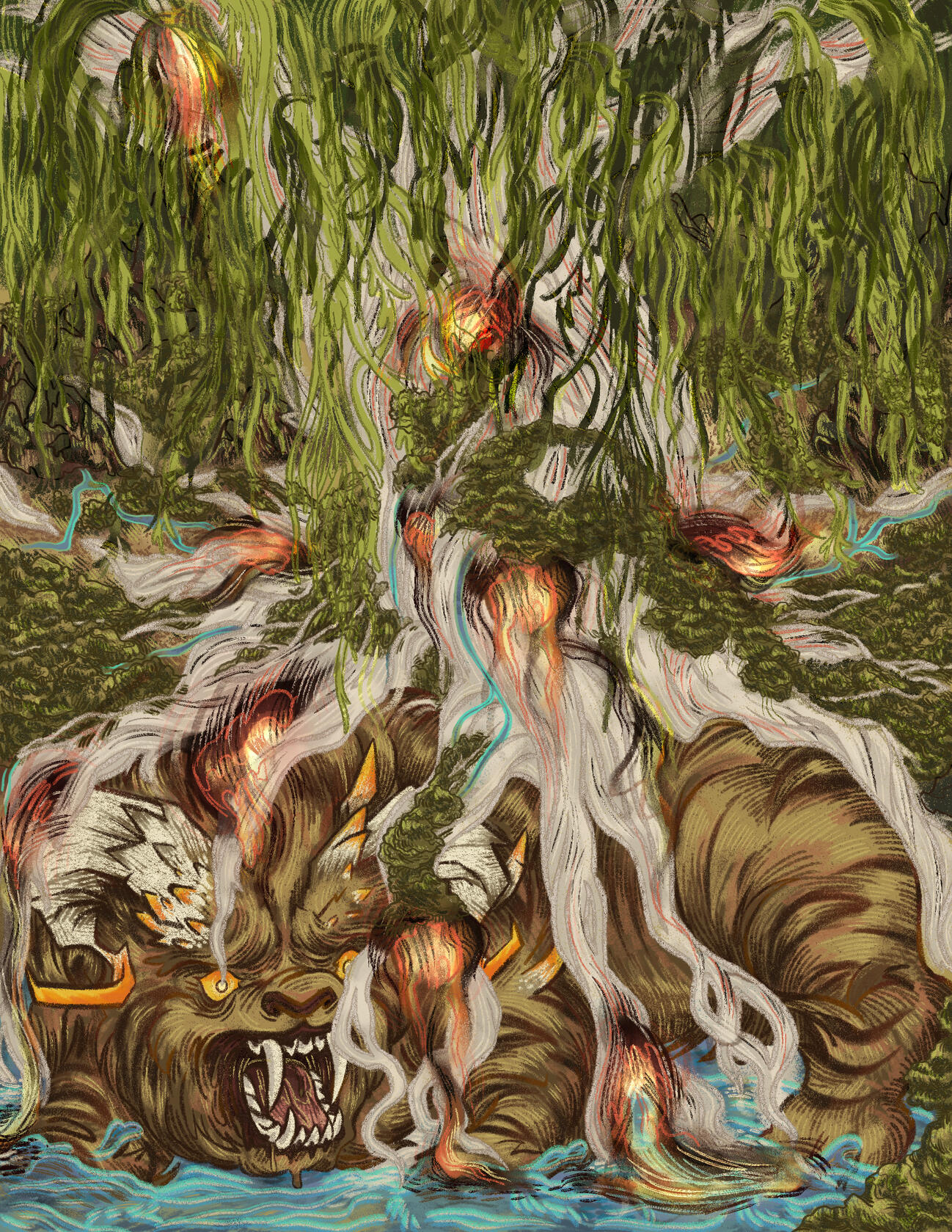 SINA UNA THE LION & THE TREE | Fullbody w/ BG